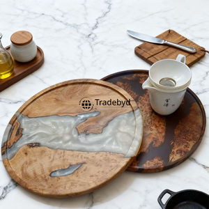 Bandeja Rectangular de Resina Hecha a Mano de Lujo, Pulida, con Patrón Personalizado para Decoración Elegante del Hogar, Venta al Por Mayor - Product Image 2