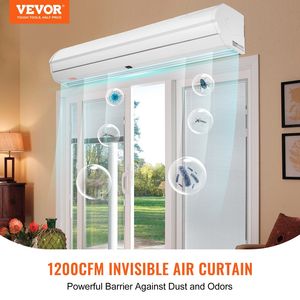 Barriera d'Aria Commerciale da Interno da 48 Pollici, Super Potente, 2 Velocità, 1200 CFM, Montaggio a Parete, per Porte, Ventilatore per Porte Interne - Product Image 2