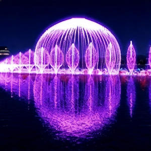 Fuente Musical de Agua para Exteriores con Luces LED DMX y Láser, Espectáculo Acuático para Plazas Municipales, Turismo y Decoración de Lagos - Product Image 1