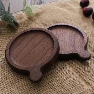 TIMELESS CRAFT Wooden Coaster <b>Placemats</b> Walnut Wood Non-slip Durable Insulated Heat Resistant Absorbent American Style Home Tea - Product Image 3