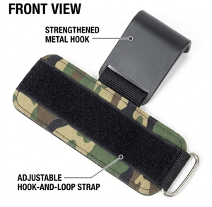 Adjustable Camouflage Wrist Support <b>Strap</b> With Hook Loop Closure <b>Lifting</b> Strength Training Wear Non Slip Hooks - Product Image 5