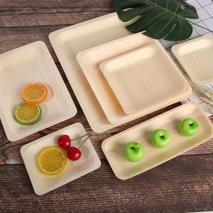 EXPAD Square Palm Leaf <b>Disposable</b> <b>Plates</b> Biodegradable Compostable Eco-Friendly Freezer Safe Dishwasher Safe - Product Image 6