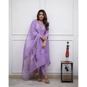 Beau haut et bas de fête avec ensemble élégant de taille Dupatta XL - Product Image 2