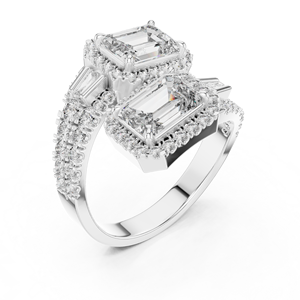 Factory Wholesale 925 Sterling Silver Moissanite <b>Diamond</b> <b>Ring</b> Custom Engagement Wedding Jewelry Manufacturer OEM Supplier - Product Image 2