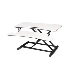 Best Selling Sit Stand Desk Riser Folding Height Adjustable Standing Computer Desk For Monitor