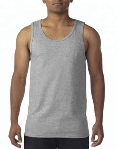 Camiseta sin Mangas Personalizada con Logotipo para Hombre, 100% Algodón, Lavado Ácido, Ropa Deportiva, Tejida, Colorida, para Atletismo - Product Image 4