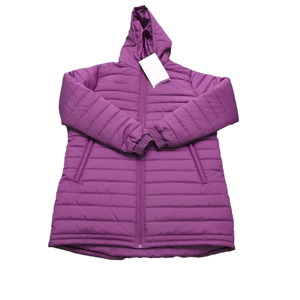 Hooded Puffer <b>Jacket</b> Women <b>Men</b> Winter Casual Zipper Front Windproof Polyester Wadding Solid Color <b>Long</b> Sleeve Coat - Product Image 6