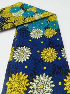 Tissu nigérian en coton imprimé à la cire authentique pour les femmes Designs uniques de qualité supérieure Motifs vibrants populaires en Libye - Product Image 3