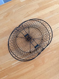 Vintage Black Wire Basket - <b>Egg</b> Basket - Metal Basket - Farmhouse Decor - Product Image 3