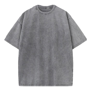 Camiseta Vintage con Lavado Ácido, Servicio Mayorista de Fábrica de Ropa OEM ODM, Fabricante de Prendas de Algodón Premium de Talla Grande, Camiseta con Lavado Ácido - Product Image 5
