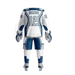 Uniforme de hockey sur glace moderne, design personnalisé élégant, polyester respirant et écologique, nom/numéro/logo personnalisés pour équipe compétitive - Product Image 2