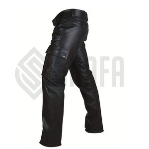Real 100% Genuine Mens Leather Pants Top Quality Leather Men's Pant Black Color Leather Pants With Best Price - Product Image 1