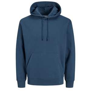 Sweat à capuche doublé en laine peignée 450g de qualité supérieure pour homme, coupe classique, personnalisé, style streetwear, saison automne, 100% coton - Product Image 3