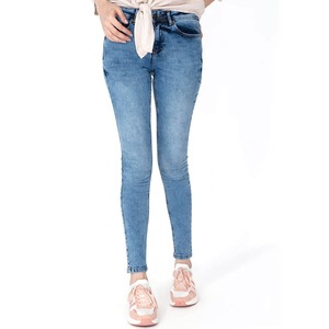 Women Denim Pants Custom Logo High Quality 100% Cotton Washed Good Quality And Comfortable <b>Fabric</b> Denim Jeans Pants - Product Image 2