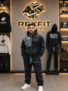 ชุดวอร์มกีฬาผู้ชายแบบใหม่ปี 2026 เสื้อฮู้ดดี้และกางเกงจ็อกเกอร์ ชุดเซ็ตพร้อมโลโก้สั่งทำ ซิปแบบรูดขึ้นลง ชุดลำลองแนวสตรีทแวร์ ชุดออกกำลังกาย - Product Image 1