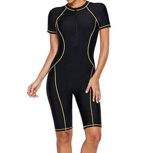 Combinaison de compression pour femmes, ajustée, une pièce, respirante, tissu extensible, ensemble de compression - Product Image 1