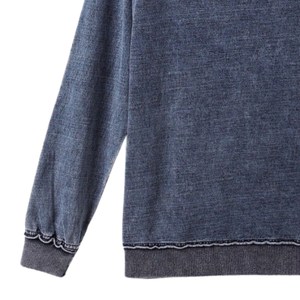 Sweat-shirt en jean chenille Sigma Gamma Rho pour femme, bleu, avec poche, col rond, pull décontracté de sororité - Product Image 4
