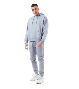 2025 survêtement évasé empilé délavé à l'acide de haute qualité avec logo personnalisé survêtement décontracté à broderie en détresse pour hommes - Product Image 1