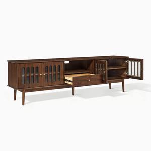 Modern Wood Living Room Cabinet with Flat Panel Doors for Stylish House Storage <b>Sideboard</b> for Home Bedroom and Entryway - Product Image 2