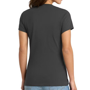 Camiseta Básica de Manga Corta para Mujer, Algodón Premium, Tejido Suave, Cuello Redondo, Color Gris, Camiseta Bella Canvas de Corte Holgado para Mujer - Product Image 5