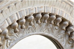 Modern Statement Wall <b>Mirror</b> for Living Room Decor Refined Layered <b>Frame</b> Design with Soft Luxury Appeal - Product Image 3