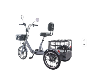 El Mejor Triciclo Cerrado con Motor de 48V 400W, Batería de 12Ah, Llantas de 16*1.75, Cesta de Carga, Alcance de hasta 50km, Velocidad de 30km/h - Product Image 1