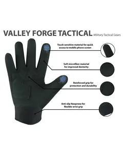 Guantes Tácticos Duraderos Valley Forge para Actividades al Aire Libre, Diseño de Camuflaje, Protección de Nudillos de Fibra de Carbono, Agarre Firme, Poliéster - Product Image 2