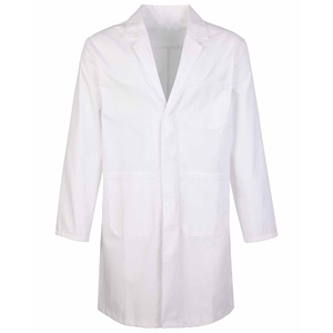 Blouse de laboratoire unisexe sans couture en tissu personnalisé de haute qualité, respirante, en coton, uniforme de médecin, tenue professionnelle d'hôpital - Product Image 2