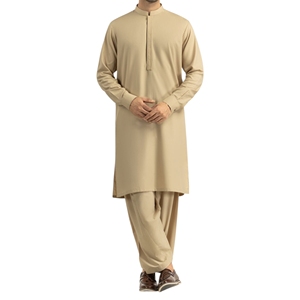 High Quality OEM ODM Wholesale Price New Style <b>Kurta</b> Pajama Indian & Pakistan Clothing <b>Men's</b> Solid Color Salwar Kameez Suits - Product Image 1