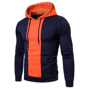 <b>Men's</b> Hooded <b>Sweatshirt</b> French Terry Fleece Digital Black <b>Red</b> Boxy Fit Casual Winter Knitted Long Sleeve Pocket Design 2027 - Product Image 2