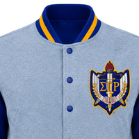 Blouson Bomber Femme Sigma Gamma Rho Personnalisé, Veste Universitaire de Sororité Grecque avec Lettres Brodées, Vêtement d'extérieur Chaud et Décontracté