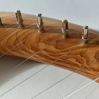 Wooden Lyre Harp Handmade Musical Instrument Wood Frame Carbon Steel Strings Smooth Surface Professional Lyra Harps
