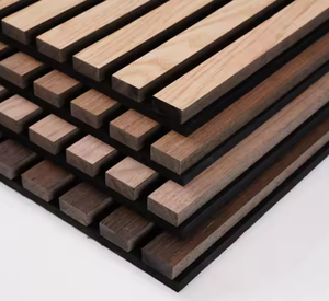 Panneaux acoustiques muraux en bois massif et MDF au design hexagonal moderne pour la maison, le bureau et l'appartement avec une réduction sonore élevée (0.8) - Product Image 1