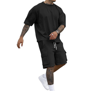 Conjunto de Camisa y Pantalón Deportivo Casual de 2 Piezas para Hombre, Verano 2026, Marca AGNI INDUSTRY, Ligero, Poliéster/Spandex, Secado Rápido, Última Tendencia - Product Image 1