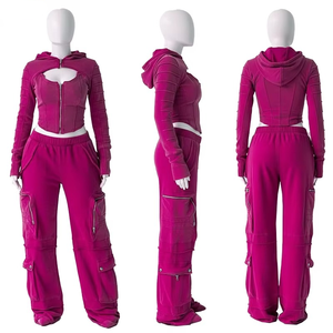 Ensemble de survêtements personnalisés épais pour hommes, 100 % coton, motif imprimé intégral, style décontracté, grandes tailles, pour femmes - Product Image 6