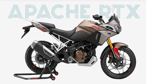 Motocicleta TVS "APACHE RTX" con Estilo Deportivo Scrambler en Color Plata, Negro y Rojo, Tipo Aventura de 660 cc - Product Image 6