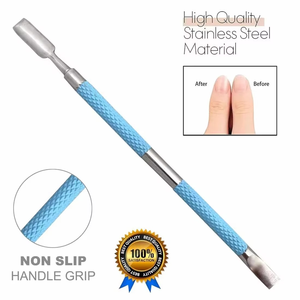 Empujador de Cutículas de Doble Cabeza de Acero Inoxidable de Alta Calidad, Herramienta Reutilizable para Manicura con Color y Logotipo Personalizables - Product Image 4