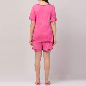 Conjuntos de Camisetas y Shorts Lisos de Color Sólido para Mujer, Último Diseño de Moda, Ropa Casual Transpirable, Conjunto de Dos Piezas Femenino - Product Image 4