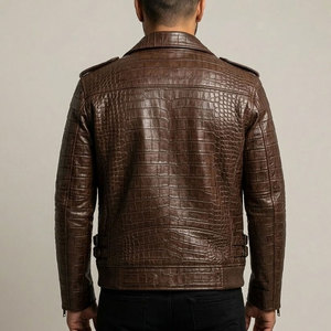 Veste en cuir pour homme durable, matériau résistant, coupe confortable, parfaite pour l'hiver, tenue décontractée - Product Image 4