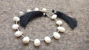 Perlas Naturales de 10 a 12 mm, Forma de Lágrima, Se Venden por Hilo de 8 Pulgadas de Largo - Product Image 2