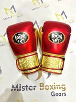 Nouveauté, gants de boxe professionnels sur mesure rouge or, sans boxe il n'y a pas de vie, pour le combat, le sparring et l'entraînement
