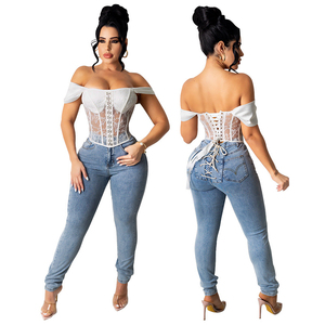 Pantalones de Verano para Mujer 2026, Jeans Ajustados de Estilo Urbano, Pantalones con Cordones y Aberturas, Jeans de Mezclilla para Mujer - Product Image 5