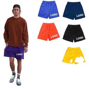 Pantalones cortos de gimnasio de talla grande para hombres americanos, costura de 5 pulgadas, 100% poliéster, transpirable, seco, nueva sublimación, ropa de calle lisa, leopardo - Product Image 1