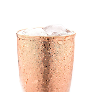 Gobelet en cuivre fini avec flûtes en laiton pour la bière et le vin, idéal pour les bars et hôtels de luxe - Product Image 5