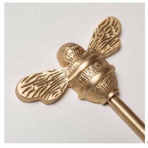Nouvelle Arrivée - Crochets Muraux Décoratifs en Laiton Massif Abeille - Robustes pour Clés, Serviettes, Vêtements, Écharpes, Sacs et Décoration Intérieure - Product Image 2