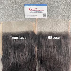 Extensions de cheveux en dentelle ondulées naturelles et naturelles à fermeture droite couleur noire 100% cheveux vietnamiens bruts vente en gros - Product Image 5