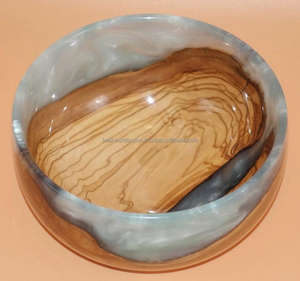 Attractive Design Serving Use <b>Black</b> <b>Epoxy</b> <b>Resin</b> Wooden Bowls For Home Hotel Restaurant Usage Fancy Serving Wooden Bowl By FWE - Product Image 6