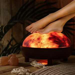 Handcrafted Himalayan Salt Dome Lamp for <b>Foot</b> and Hand <b>Massage</b> Natural Detox Therapy Deep Muscle Relaxation Heat Therapy Wellnes - Product Image 2