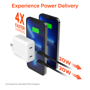 Caricatore da Muro PD40W con Doppia Porta USB-C, Caricatori e Adattatori ad Alta Potenza - Product Image 5