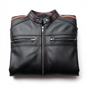 เสื้อแจ็คเก็ตหนังแกะแท้สำหรับฤดูหนาวรุ่นล่าสุด แบบ unisex ดีไซน์มืออาชีพ สวมใส่สบาย กันน้ำ กันลม เป็นมิตรกับสิ่งแวดล้อม พร้อมลายตัวอักษร - Product Image 5